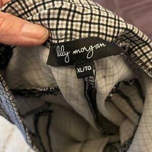 Lily Morgan Checkered Blouse
